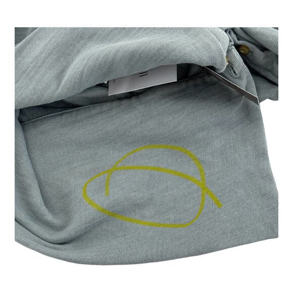 NWT J. Jill Petite Sz XL Split Neck Button Turtleneck Light Blue Cotton Sweater - Picture 9 of 14